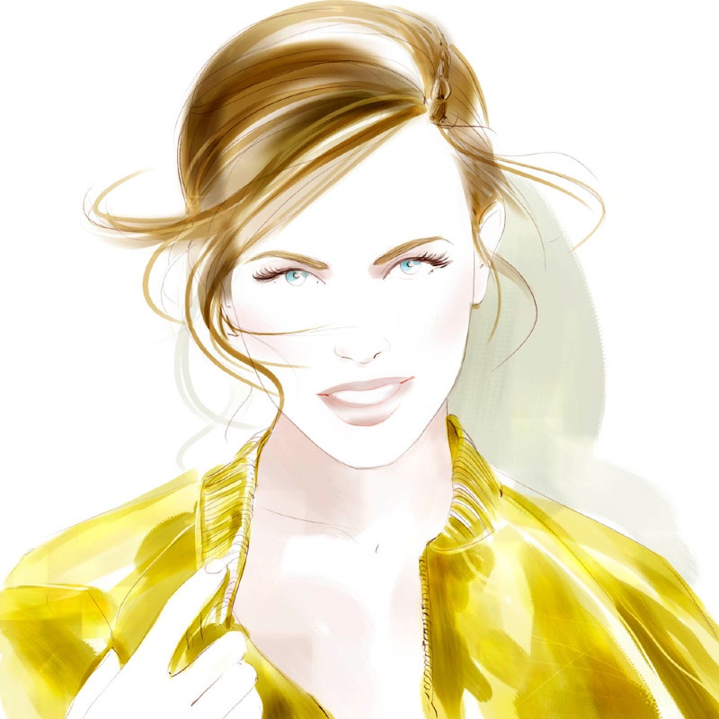 rough florence brossard yellow portrait.jpg - Florence BROSSARD | Virginie